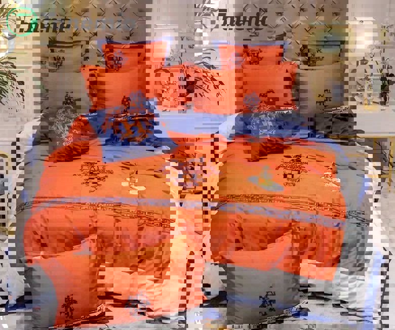 Hermes paris luxury brand type 34 bedding sets duvet cover bedroom sets