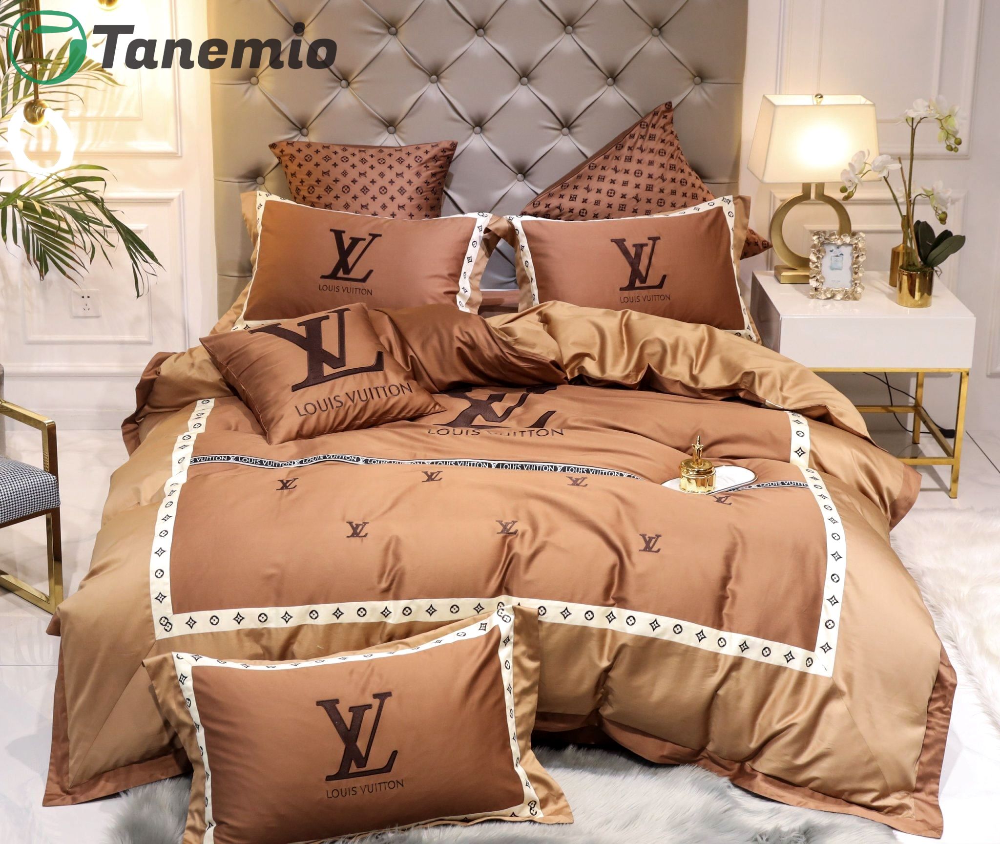 Duvet Covers and Pillow Case set - French luxury bedding 3d personalized customized louis vuitton bedding sets duvet cover bedroom sets bedset bedlinen tp #78 2022