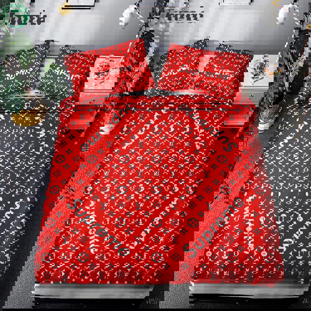 Louis vuitton bedding sets duvet cover luxury brand bedroom sets lv5 2022