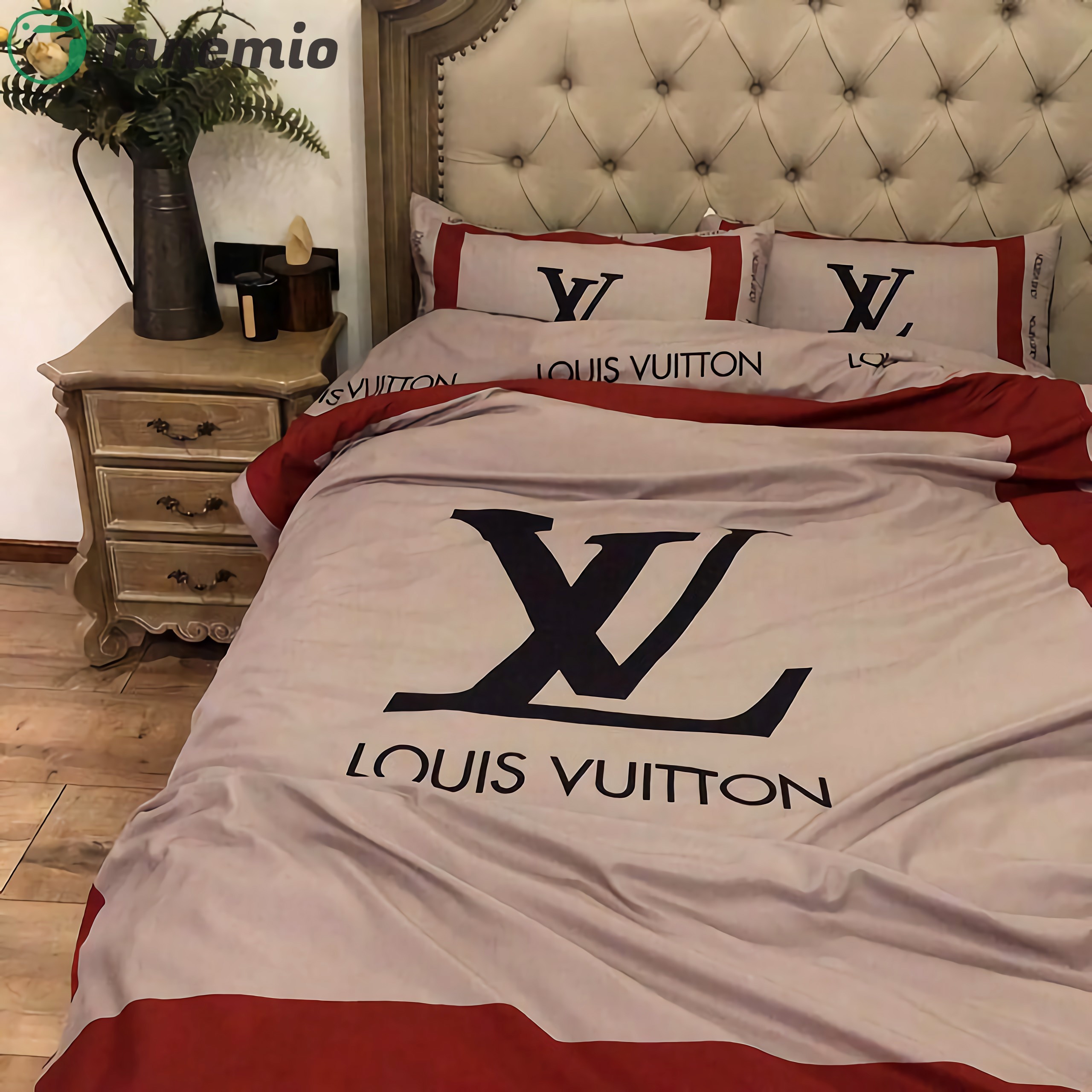 Louis vuitton luxury brands 30 bedding set 2022
