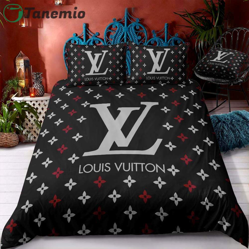 Louis vuitton custom 3pcs lv bedding set duvet cover and pillowcases