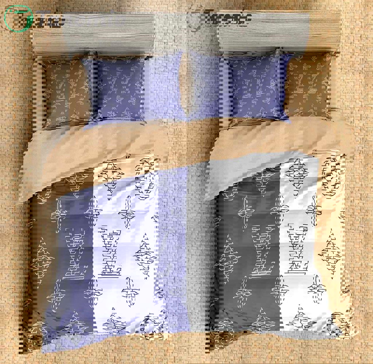 Louis vuitton custom 5 3d customized bedding sets duvet cover bedlinen