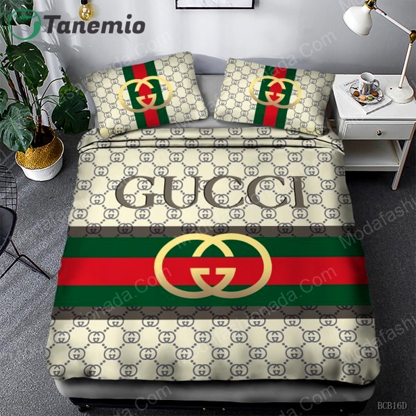 Luxury gucci logo fashion luxury brand model 42 bedding set home decoration Bedding Sets