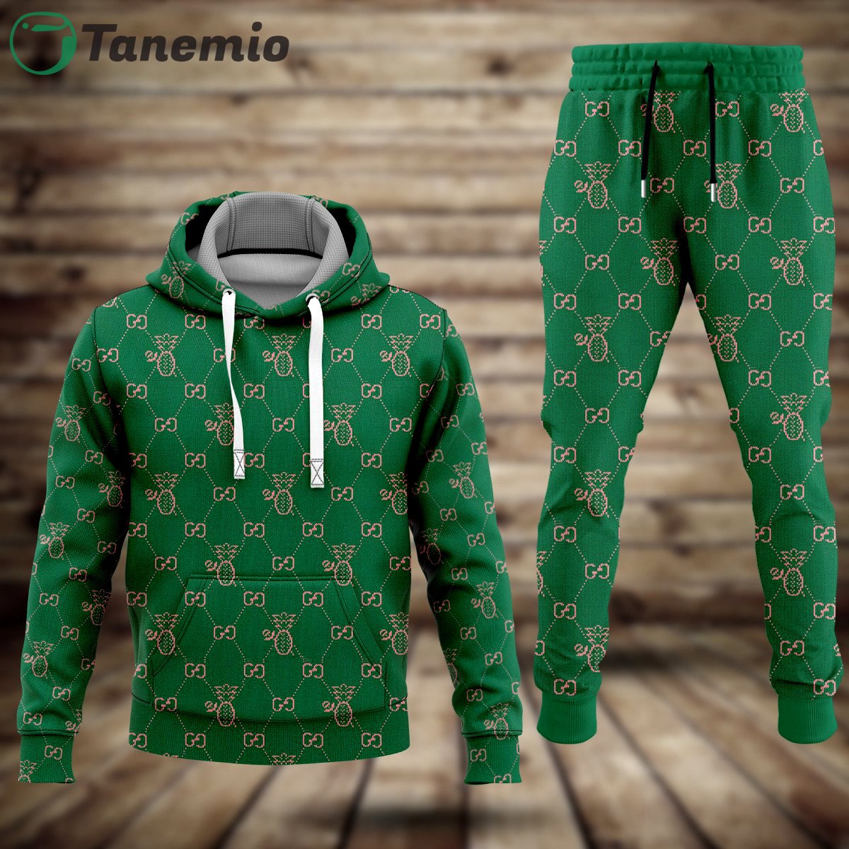 Gucci green hoodie sweatpants pants hot 2023 luxury brand clothing clothes outfit for men 37 Hoodie Long Pants 3D Set