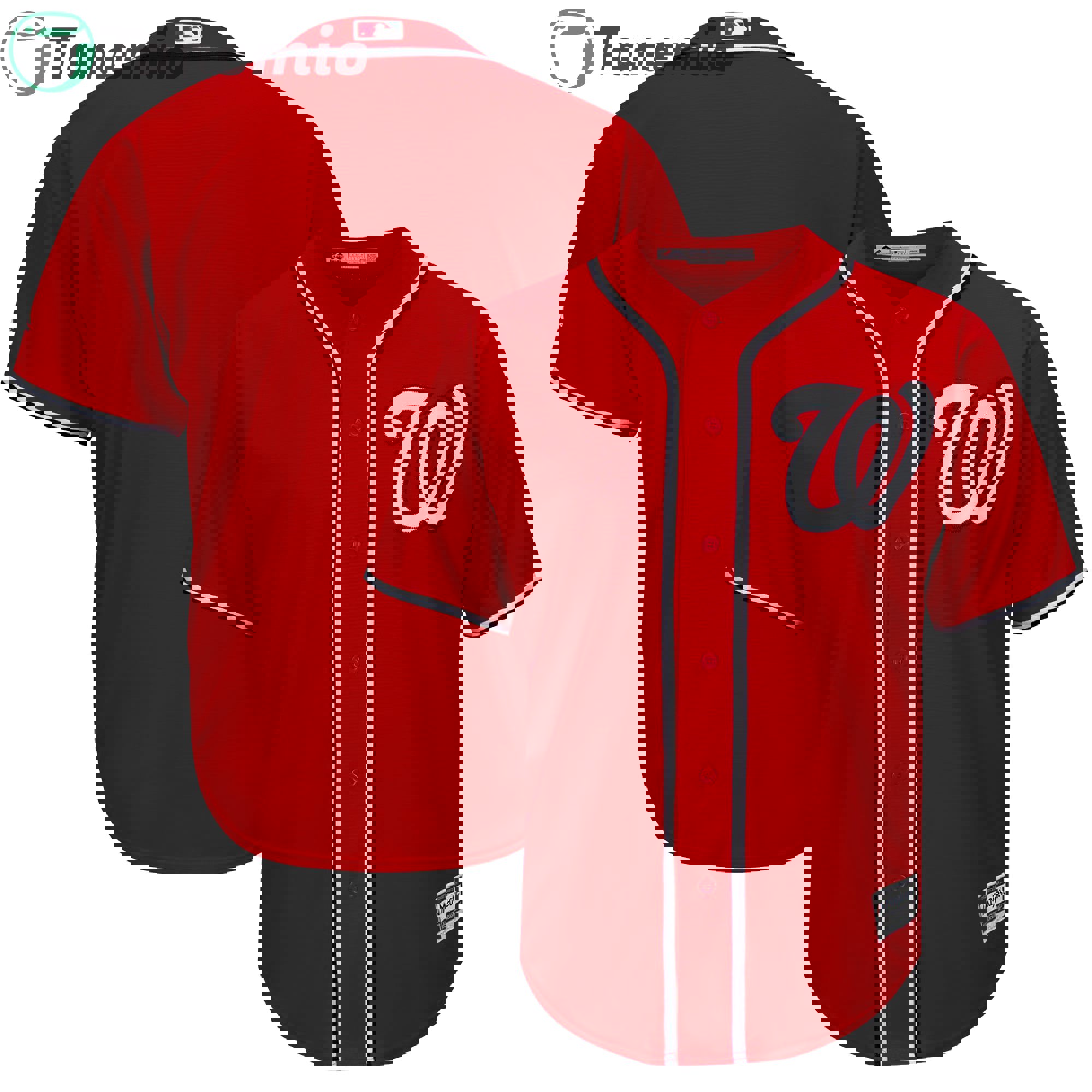 Washington nationals majestic alternate official cool base jersey color scarlet  Baseball MLB Jersey MLB Baseball Replica For Fans Sports