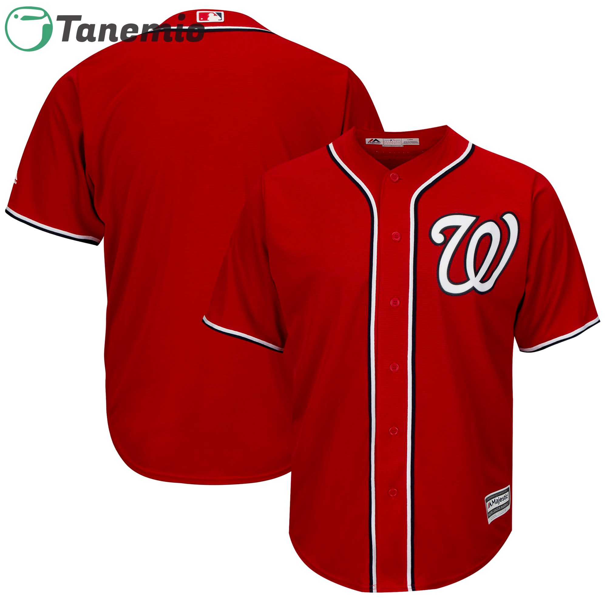 Washington nationals majestic alternate official cool base jersey color scarlet  Baseball MLB Jersey MLB Baseball Replica For Fans Sports