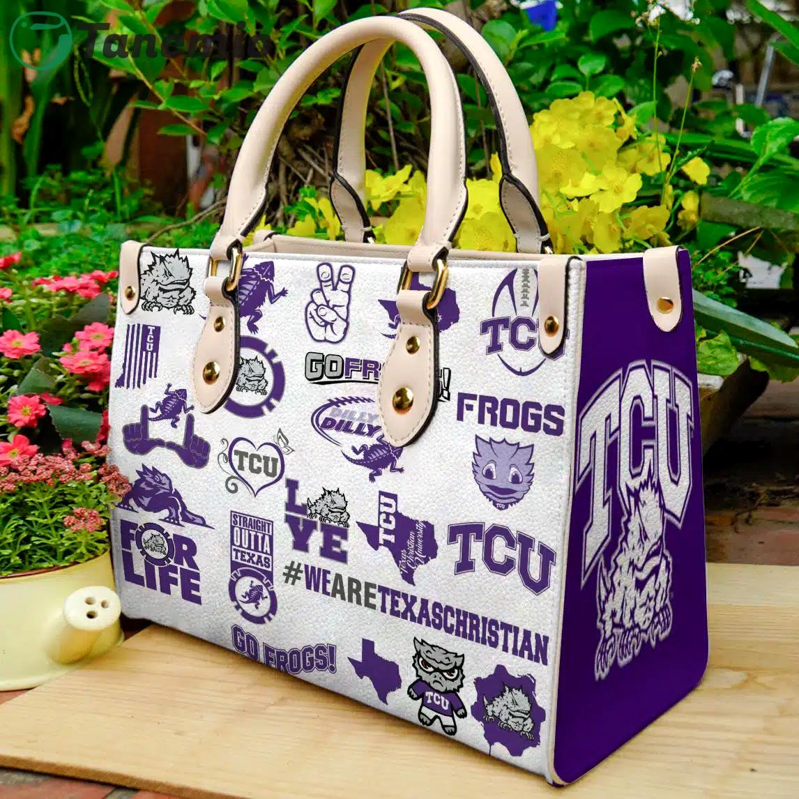 Tcu horned frogs leather bag l98 Women Leather Hand Bag
