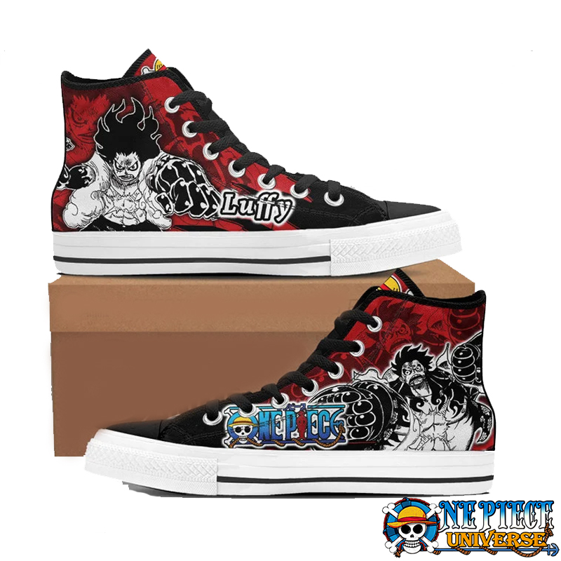 One Piece Luffy Ne Piece Universe Trainer Monkeydluffy Converse Roronoazoro Shoe Hightop High Top Canvas Shoes - Stay Comfortable in Style, Add to Cart Now!