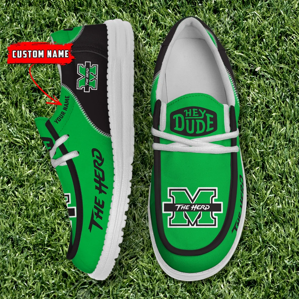 Marshall University Custom Name Your The Herd Hey Dude Heydudeshoes Shoe Menswallyhalo Loafer Trainer Sportsshoes Loafer Shoes - Feel Good, Look Fabulous, Celebrate Style Today!