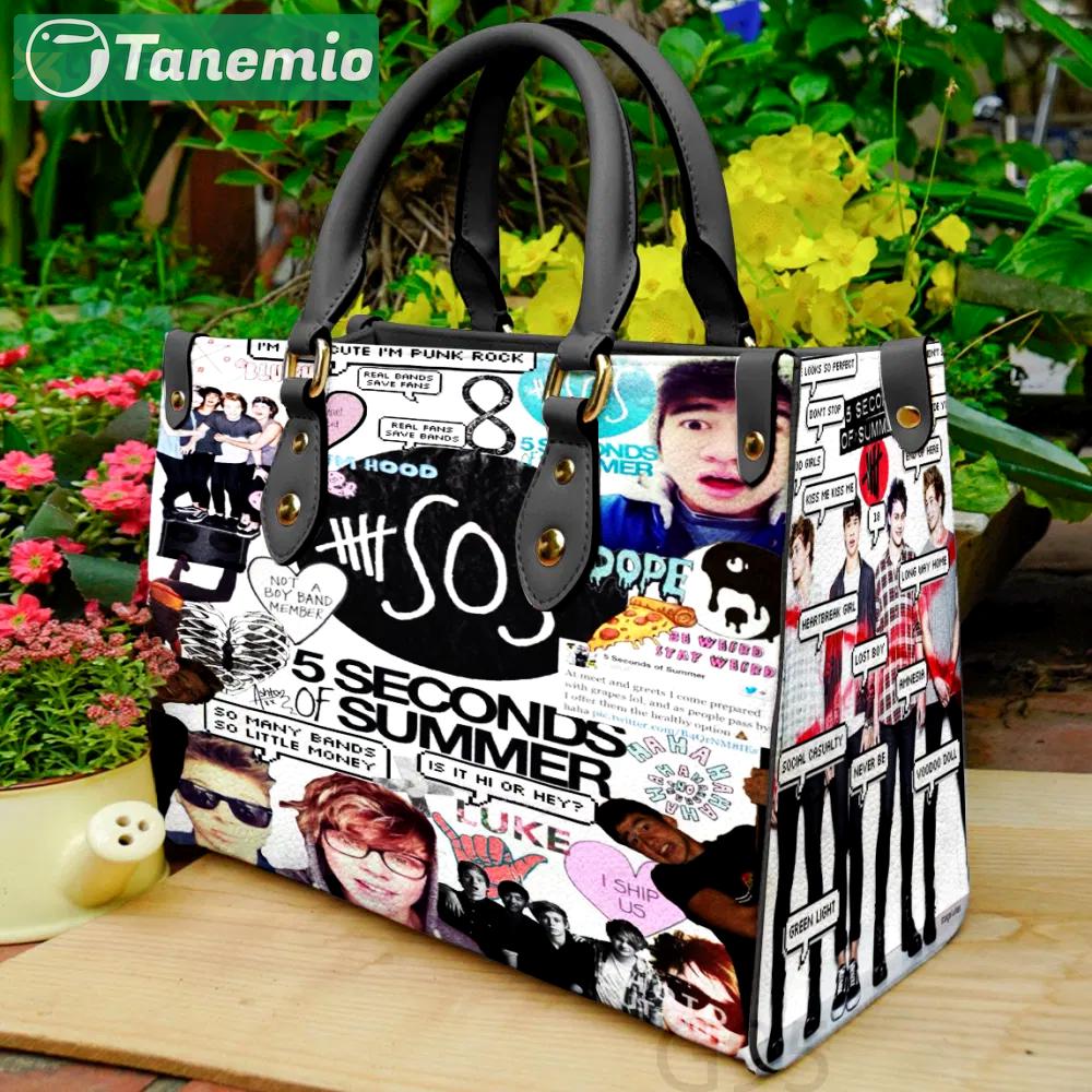 5 seconds of summer leather bag for women gift 1314 Women Leather Hand Bag