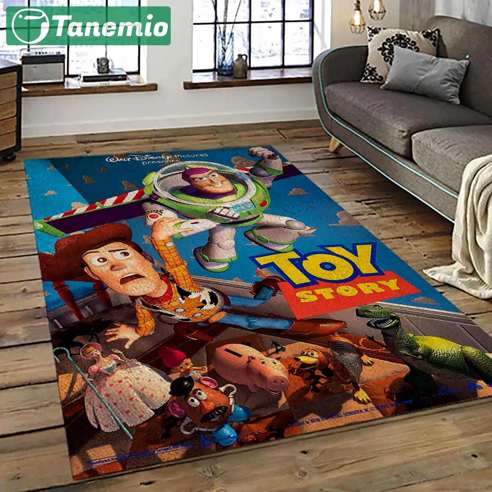 A toy story characters cartoon movie carpet rectangle area rug for living room bedroom decor ats20 Rectangle Rug