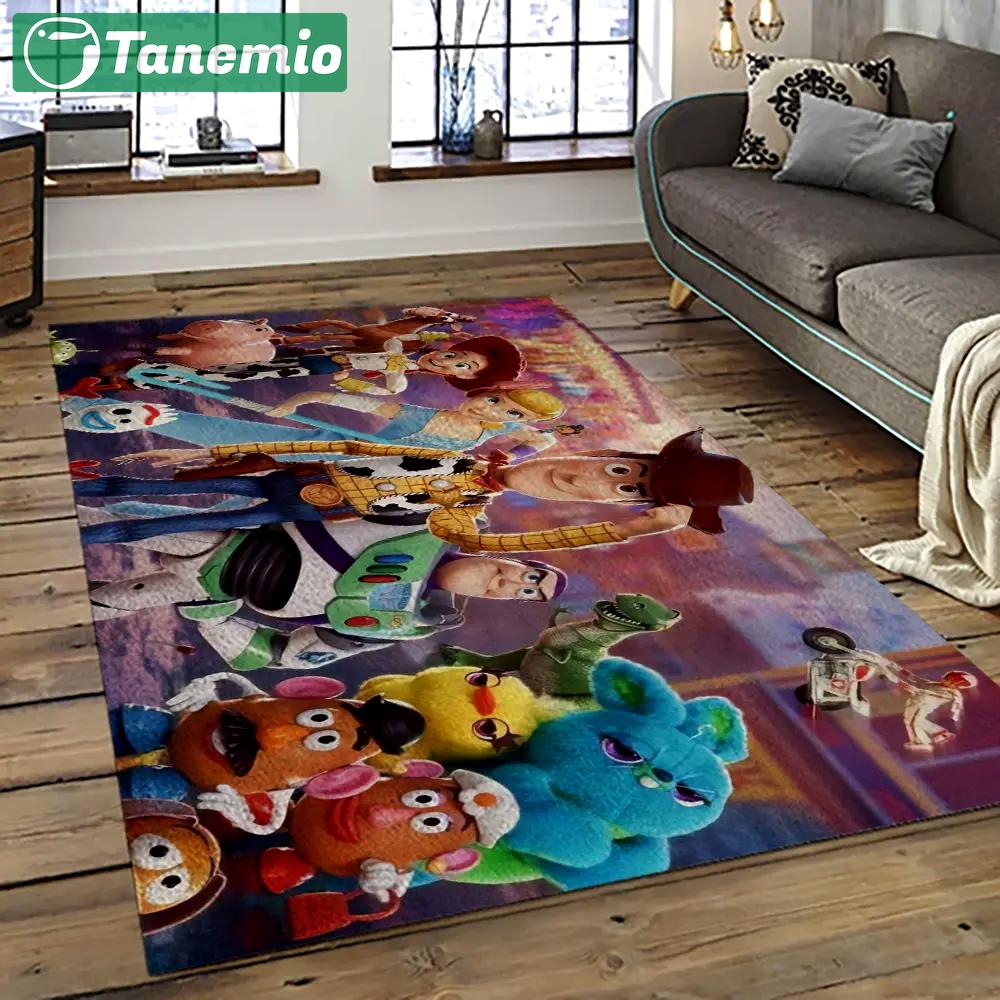 A toy story characters cartoon movie carpet rectangle area rug for living room bedroom decor ats40 Rectangle Rug