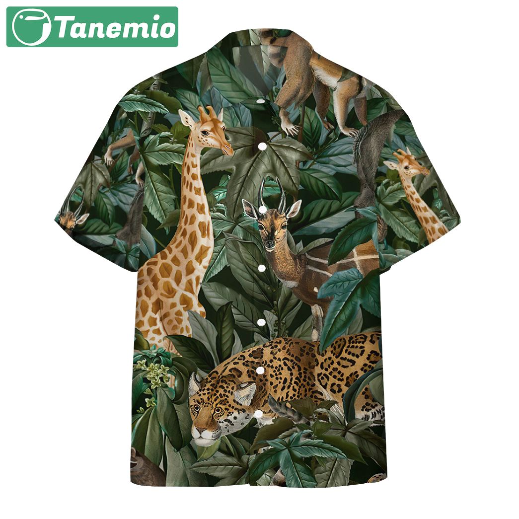 African wild animal hawaii shirt Hawaii Shirt Shorts & Flip Flops