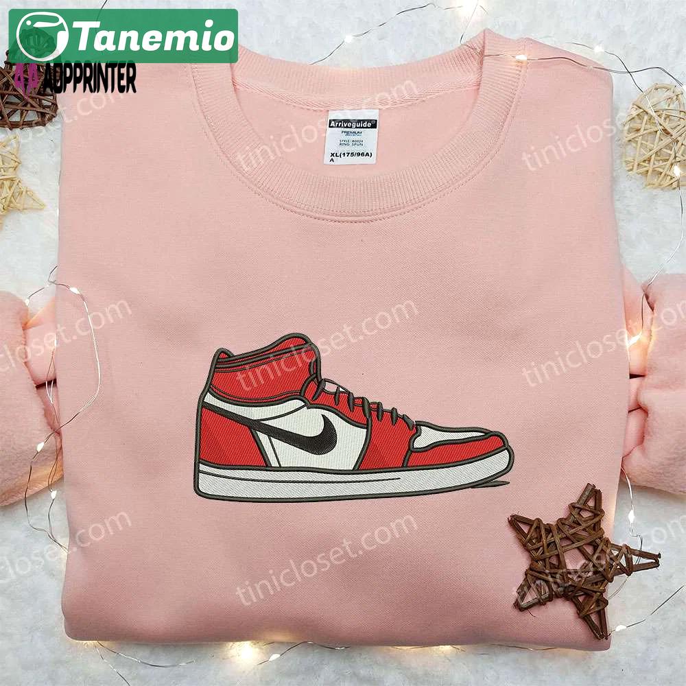 Air jordan x nike swoosh hoodie & embroidered shirt: best family gifts Embroidered Shirt