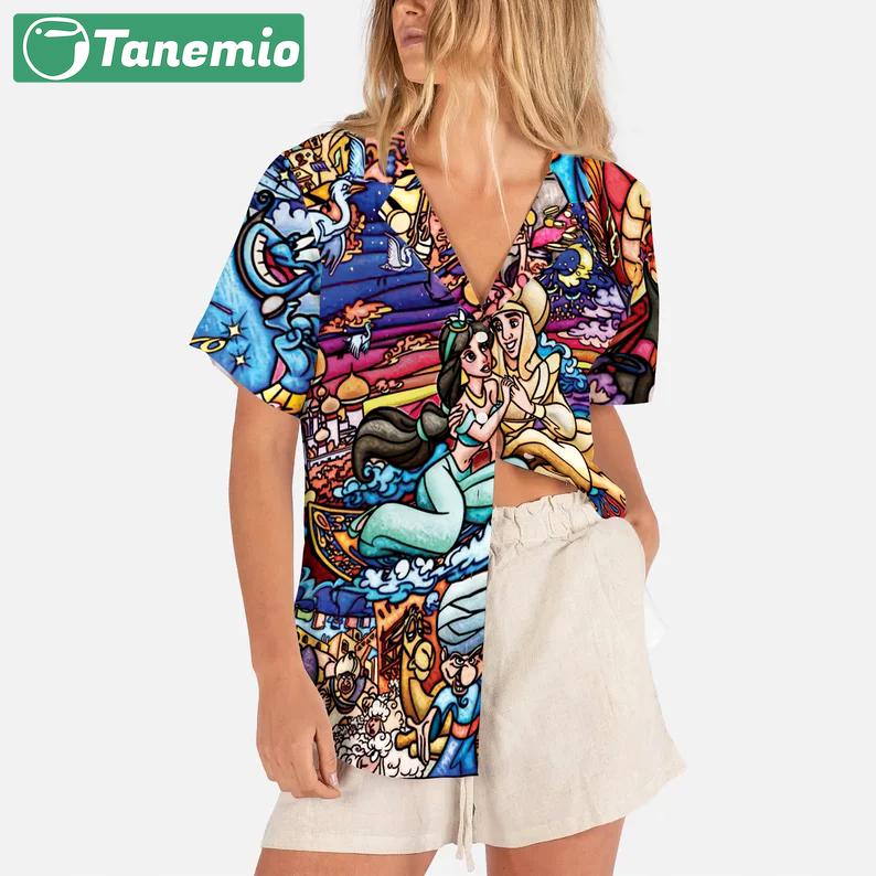 Aladdin and jasmine hawaii shirt Hawaii Shirt Shorts & Flip Flops