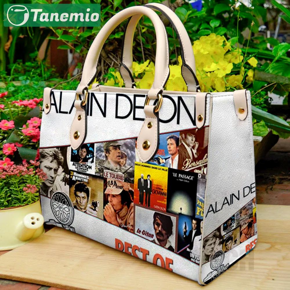 Alain delon leather bag for women gift 822 Women Leather Hand Bag