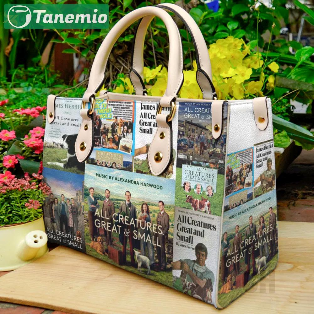 All creatures great and small leather bag for women gift 1834 Women Leather Hand Bag