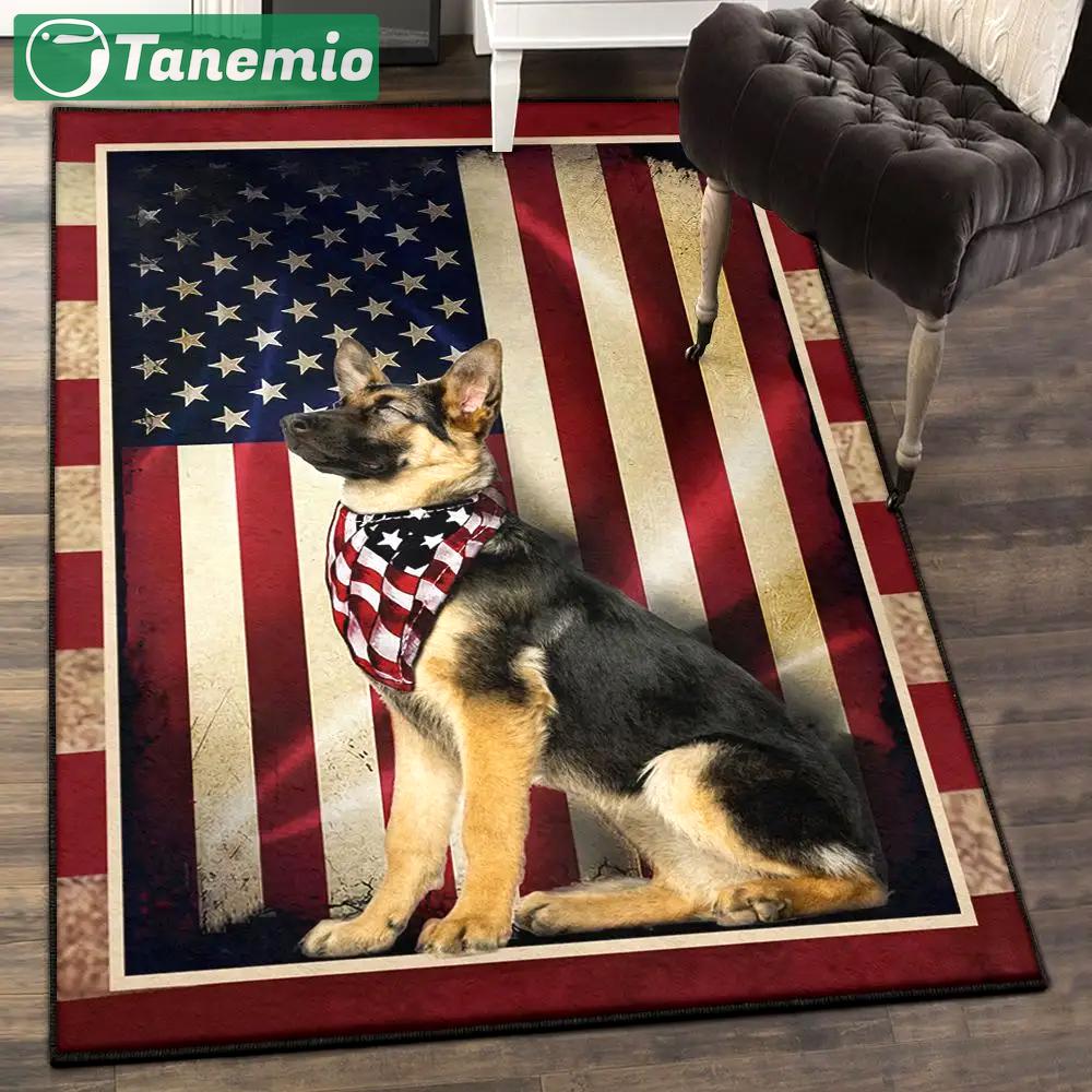 America lovers cool rugs, german shepherd american gs cl rug Rectangle Rug