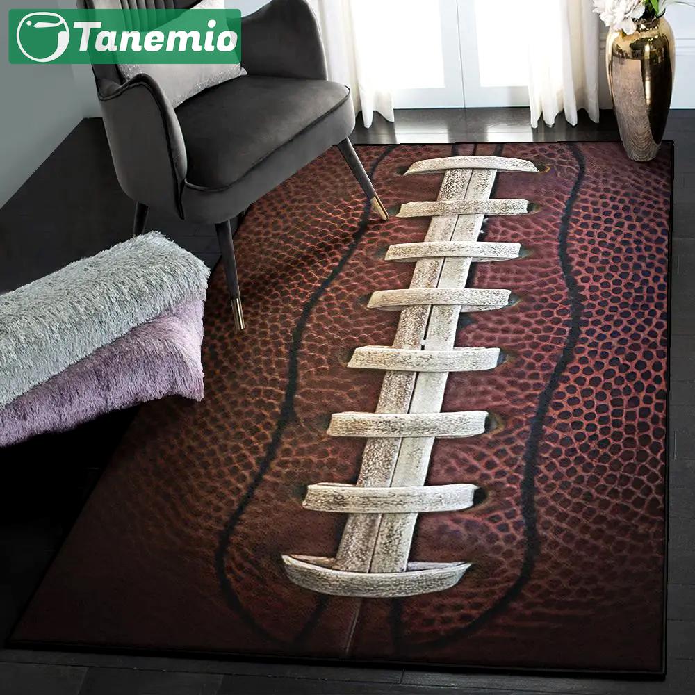 American football non shedding area rug, football american rug Rectangle Rug