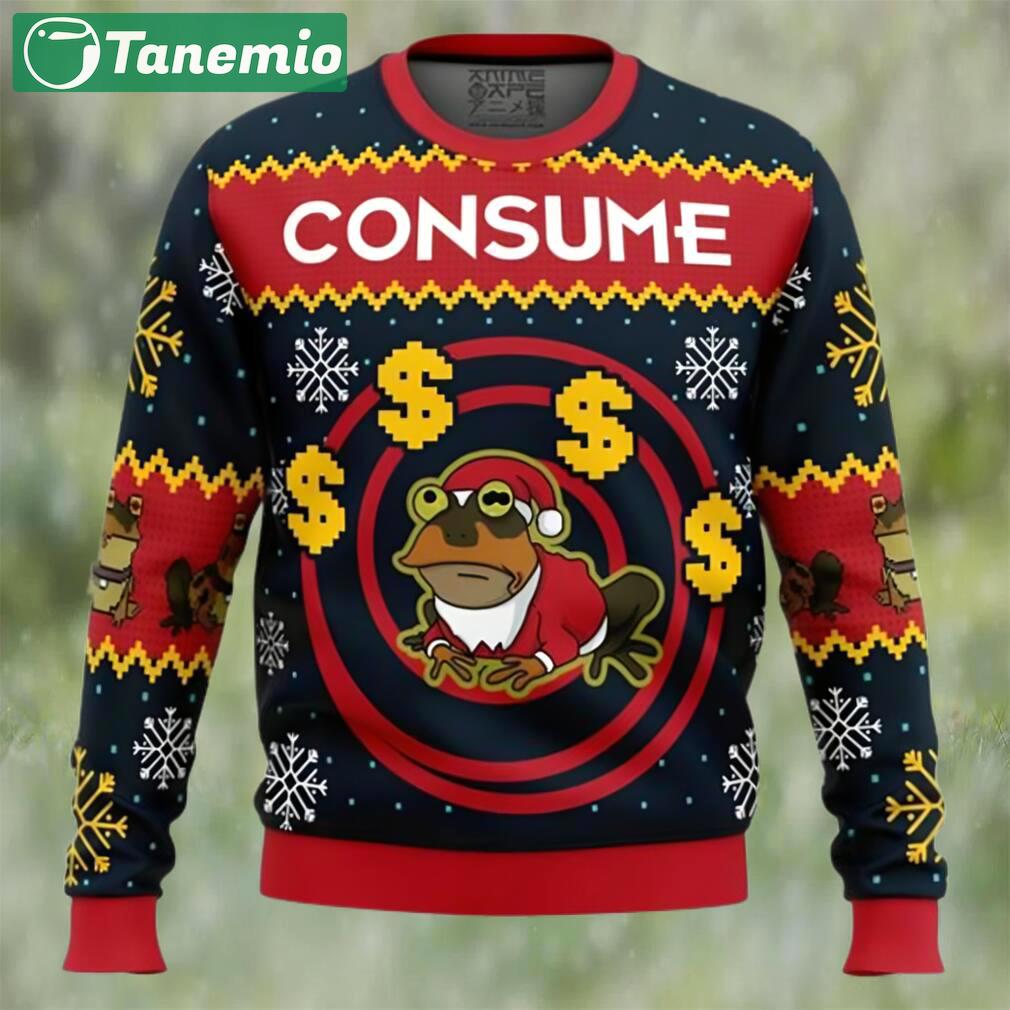 Anime hypnotoad consume futurama ugly christmas sweater Christmas Ugly Sweater