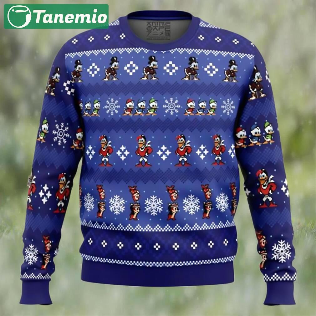 Anime merry christmas uncle scrooge ducktales ugly christmas sweater Christmas Ugly Sweater