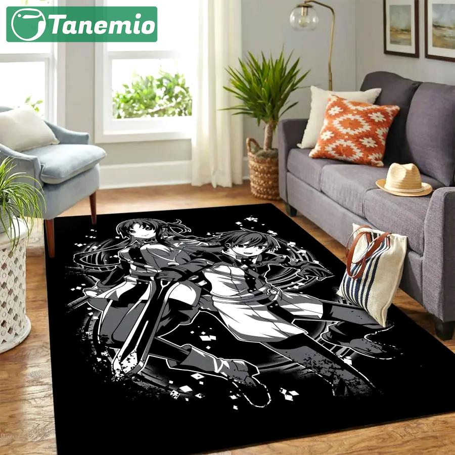Anime rug living room rug home decor room carpet custom area floor home decor Rectangle Rug