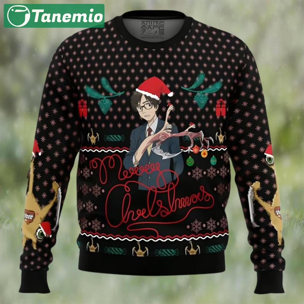 Anime shinichi izumi parasyte ugly christmas sweater Christmas Ugly Sweater