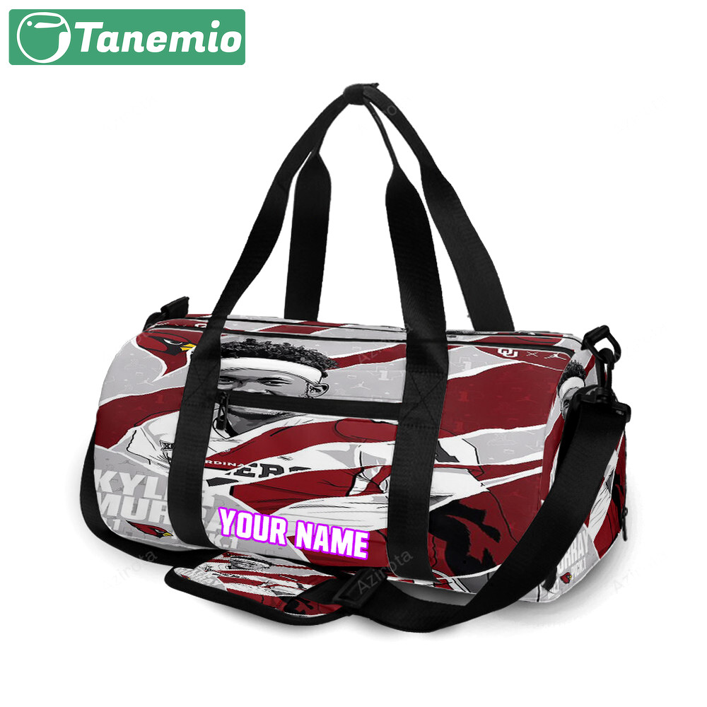 Arizona cardinals kyler murray2 personalized name travel bag gym bag 1193 Travel Bag