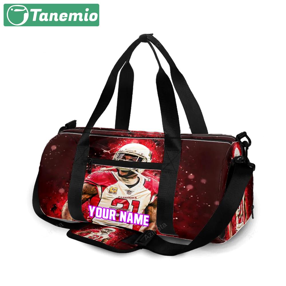 Arizona cardinals patrick peterson 21 personalized name travel bag gym bag 492 Travel Bag