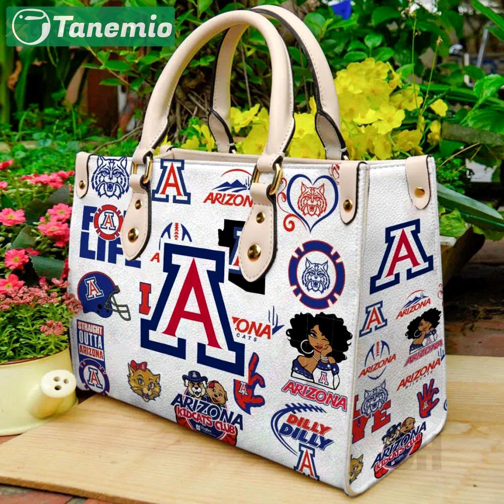 Arizona wildcats leather handbag gift for women 4528 Women Leather Hand Bag