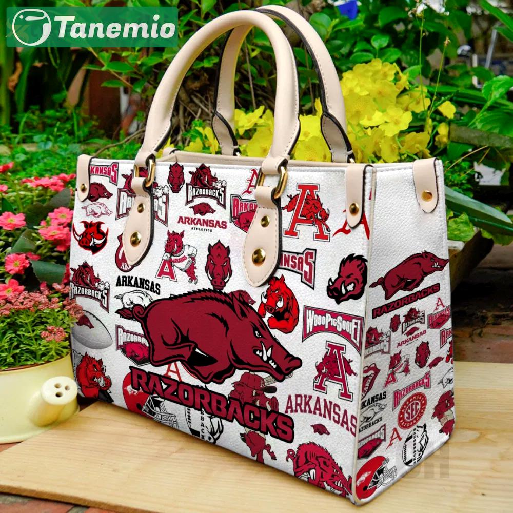Arkansas razorbacks lover leather bag for women gift 2252 Women Leather Hand Bag