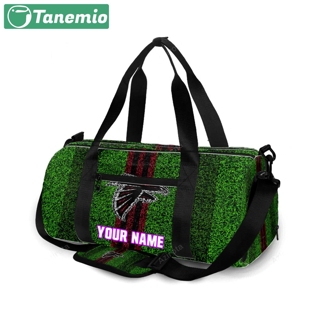 Atlanta falcons grass texture personalized name travel bag gym bag 713 Travel Bag