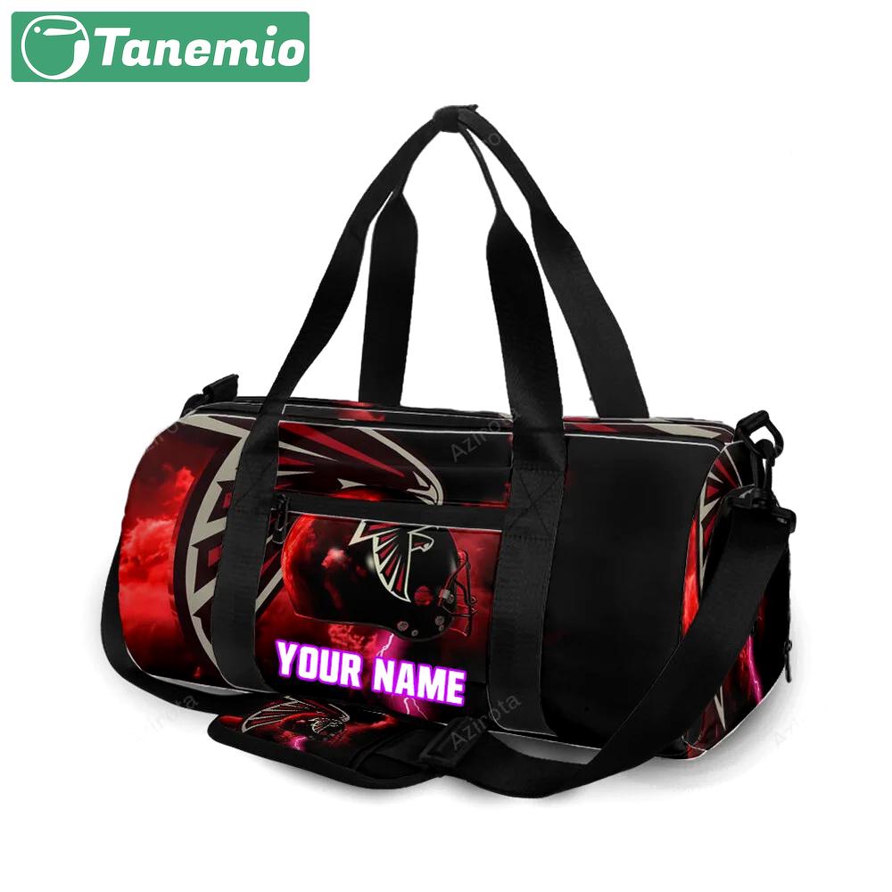 Atlanta falcons helmet thunder personalized name travel bag gym bag 1217 Travel Bag