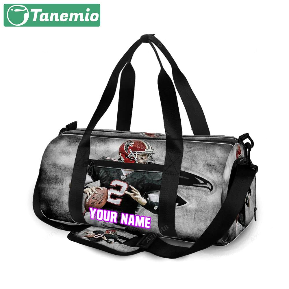 Atlanta falcons matt ryan 2 personalized name travel bag gym bag 591 Travel Bag