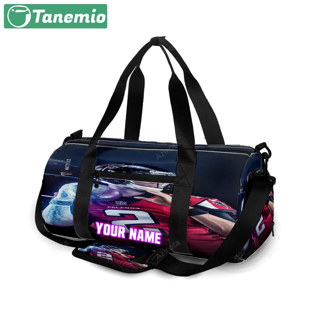 Atlanta falcons matt ryan 2 v2 personalized name travel bag gym bag 1692 Travel Bag