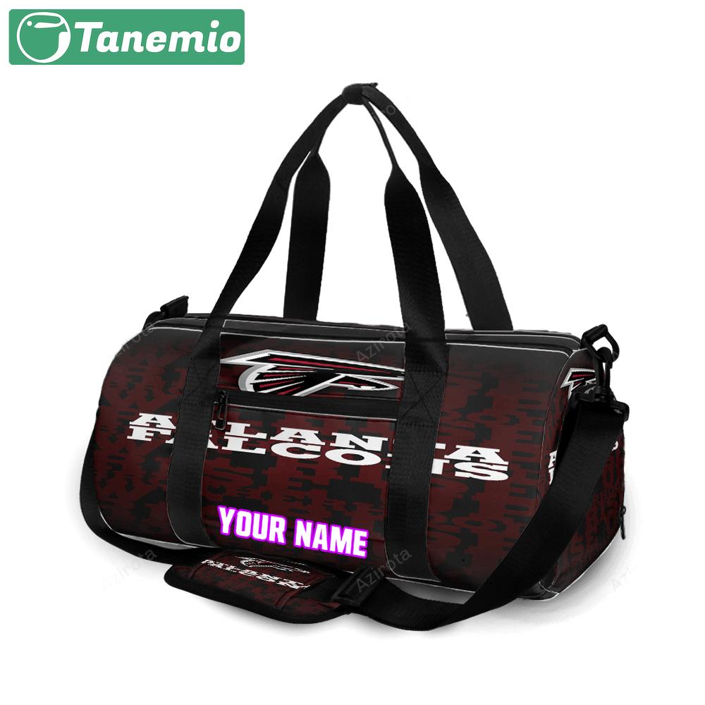 Atlanta falcons rise up seamless personalized name travel bag gym bag 1458 Travel Bag