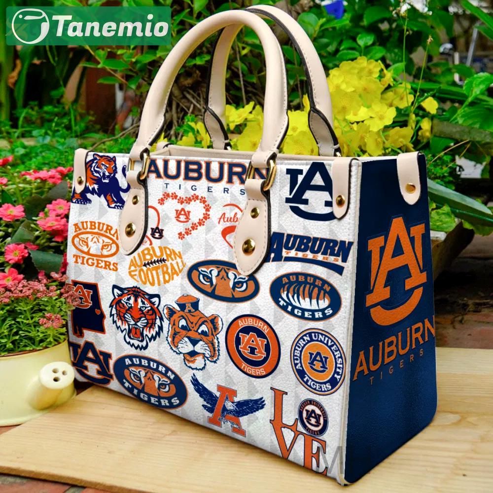 Auburn tigers 2 leather handbag gift for women 426 Women Leather Hand Bag