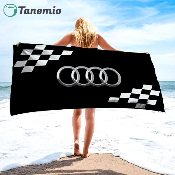 Audi soft cotton bath large beach towel hot 2023 item fashion Beach Towel