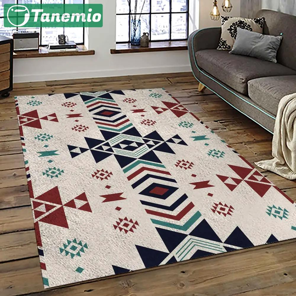 Aztec southwestern geometric shape pattern carpet area rug best gift for home decor event gift asg106 Rectangle Rug