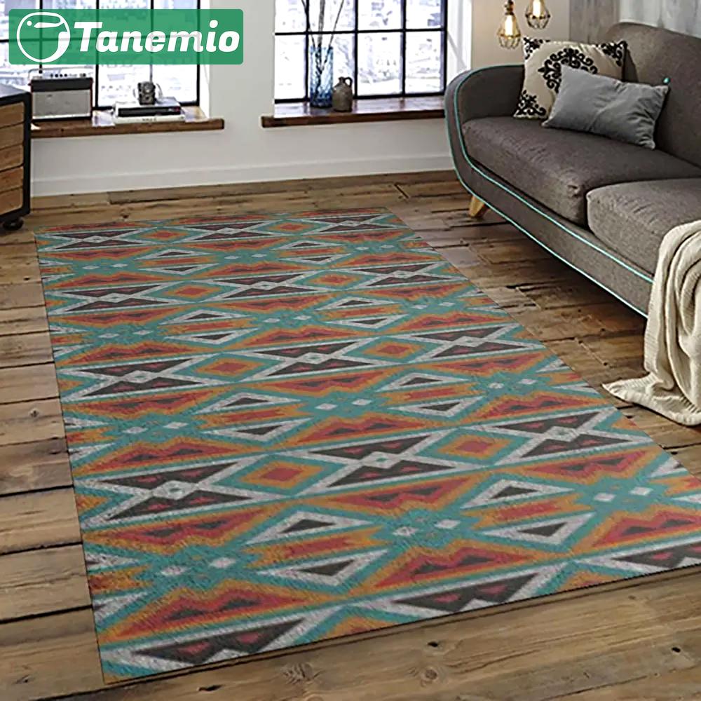 Aztec southwestern geometric shape pattern carpet area rug best gift for home decor event gift asg48 Rectangle Rug