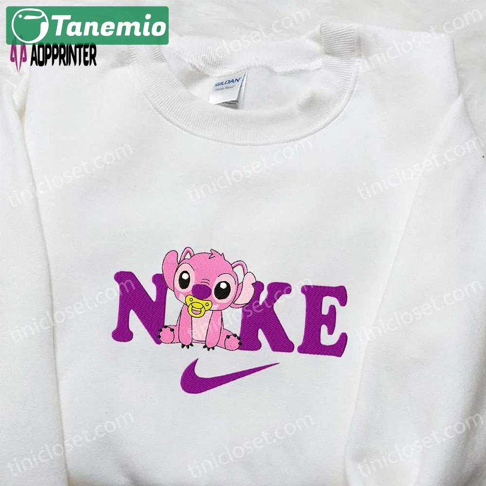 Baby angel x nike cartoon embroidered sweatshirt: best nike inspired birthday gift idea Embroidered Shirt
