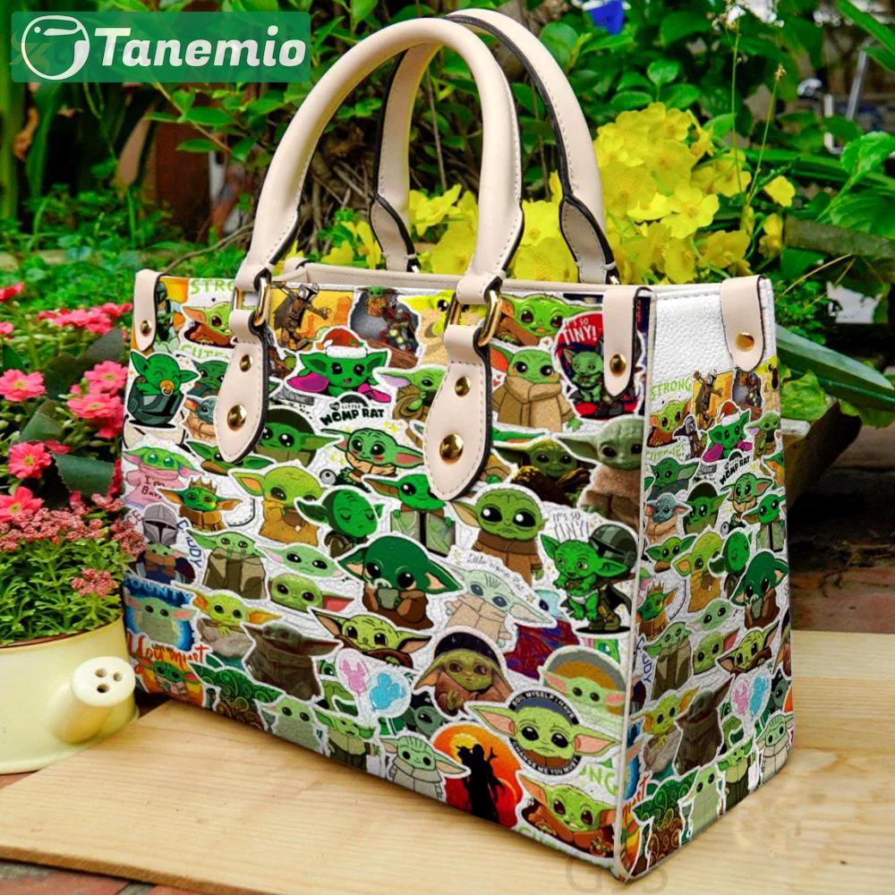 Baby yoda lover leather bag for women gift 4064 Women Leather Hand Bag