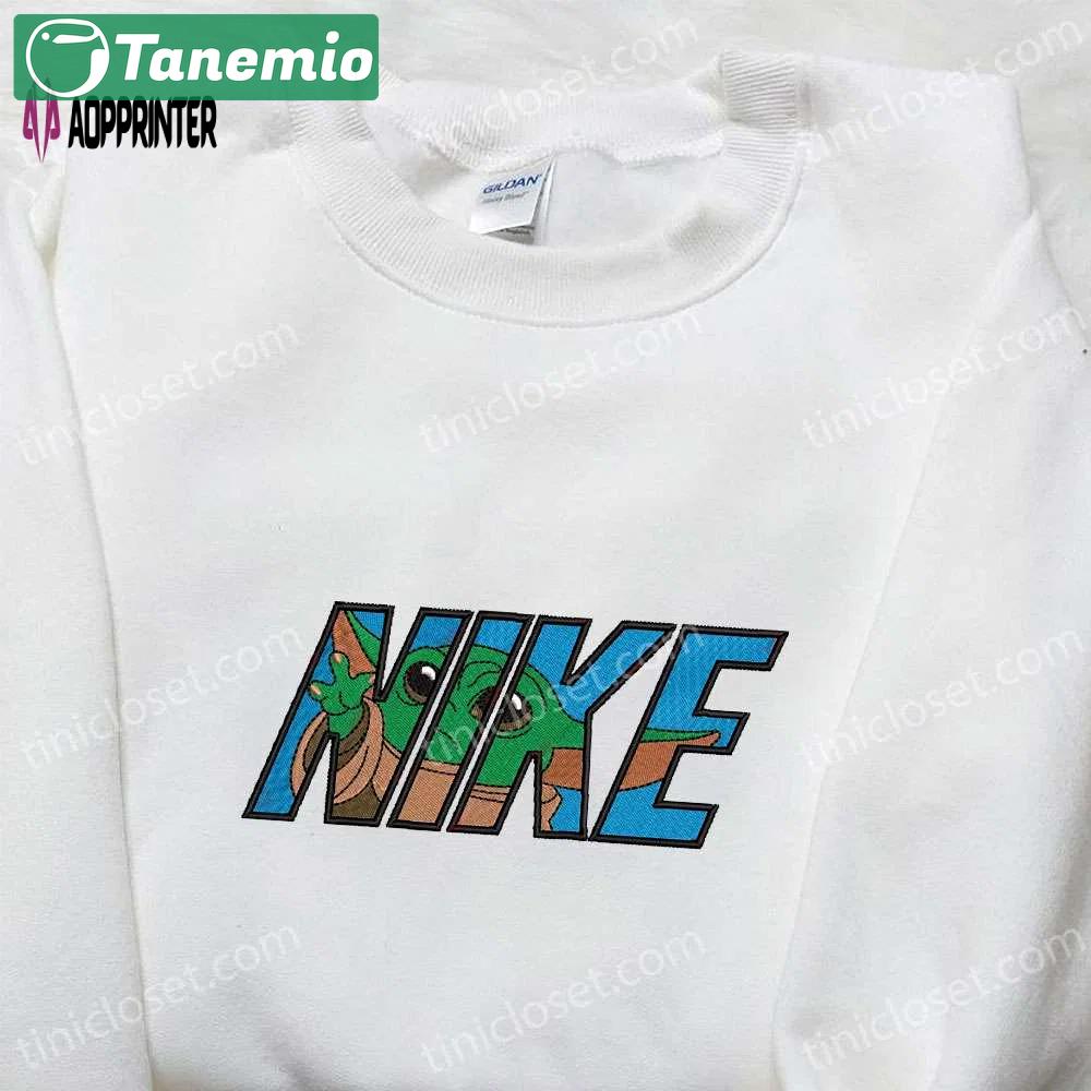 Baby yoda x nike movie embroidered sweatshirt – star wars inspired shirt Embroidered Shirt