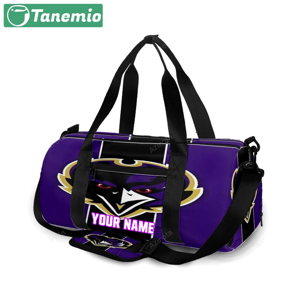 Baltimore ravens logo12 personalized name travel bag gym bag 1047 Travel Bag
