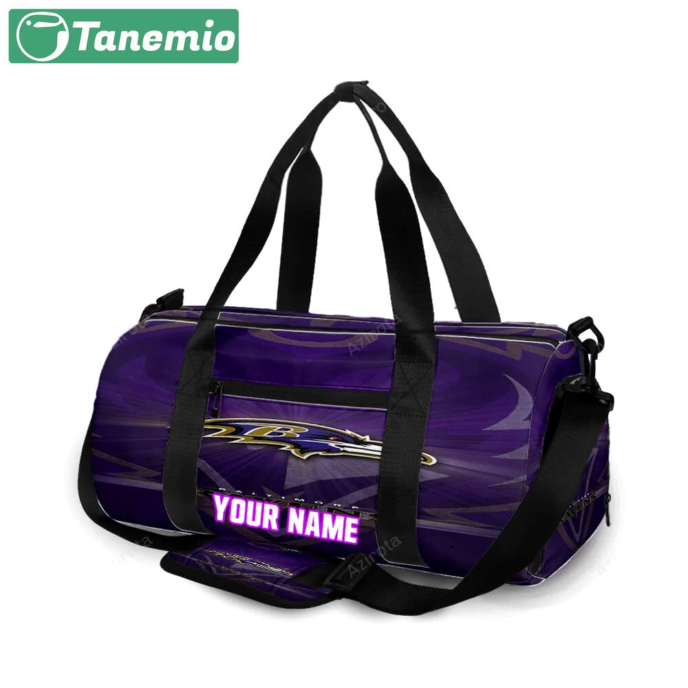 Baltimore ravens logo2 personalized name travel bag gym bag 909 Travel Bag
