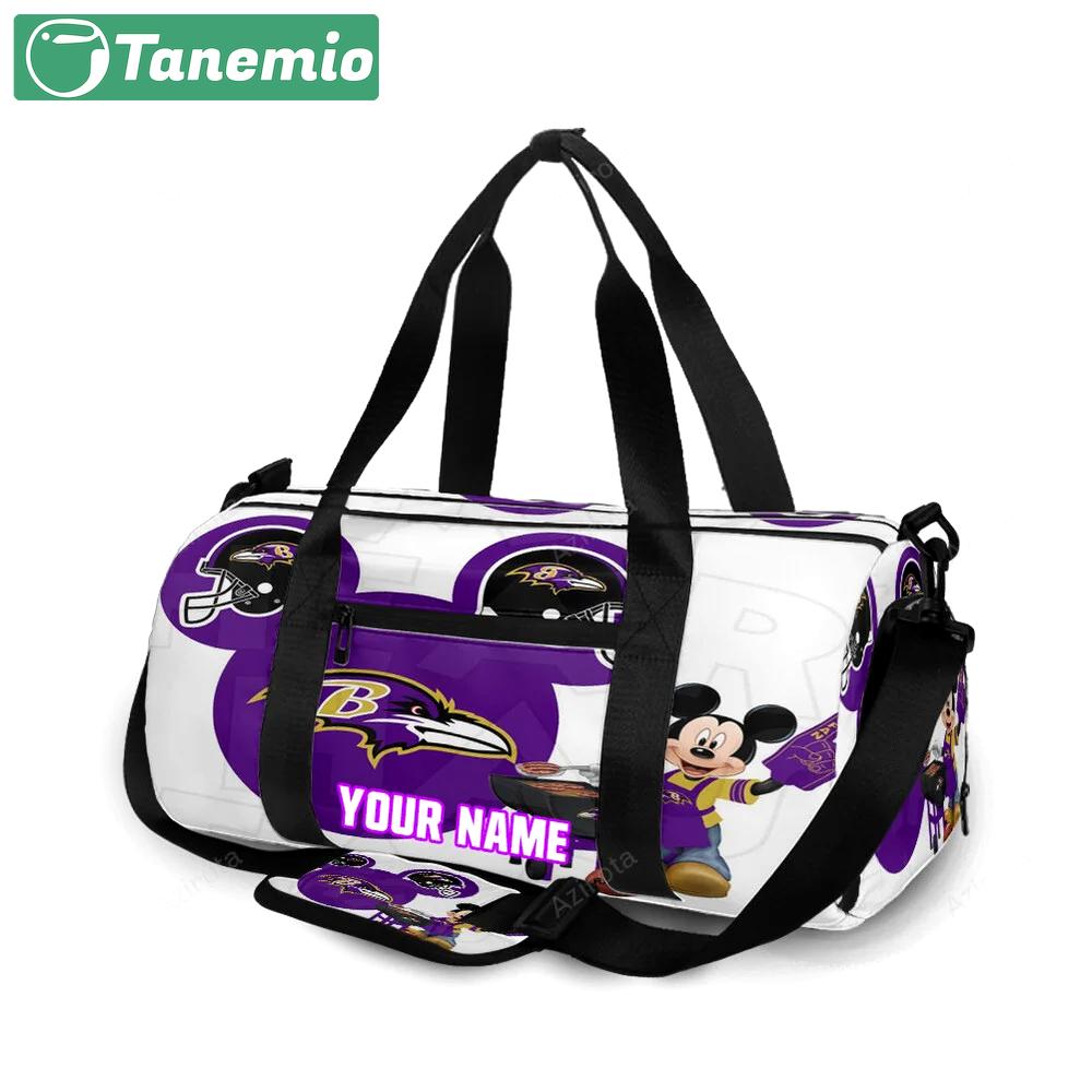 Baltimore ravens mickey disney2 personalized name travel bag gym bag 1138 Travel Bag