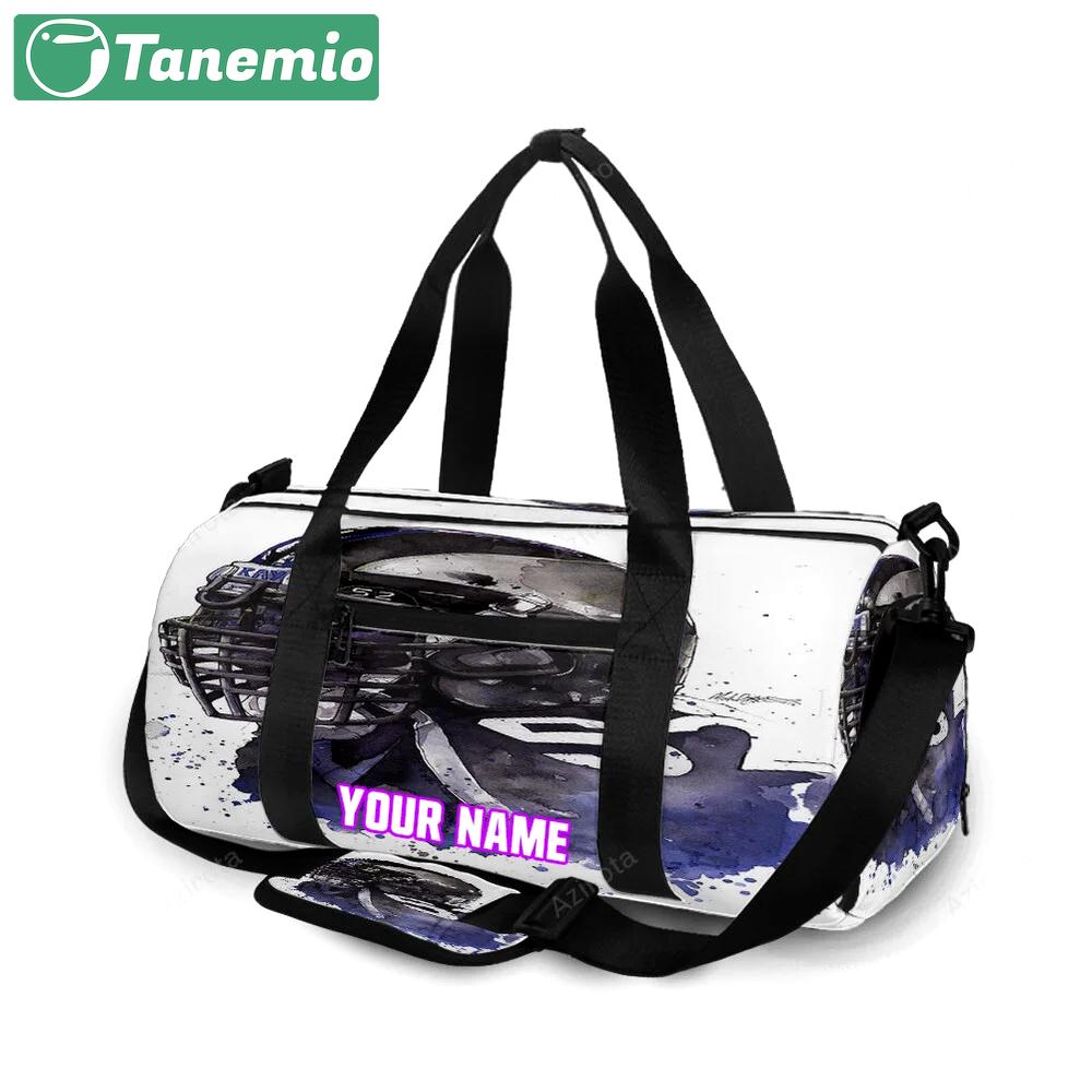 Baltimore ravens ray lewis 52 v7 personalized name travel bag gym bag 35 Travel Bag