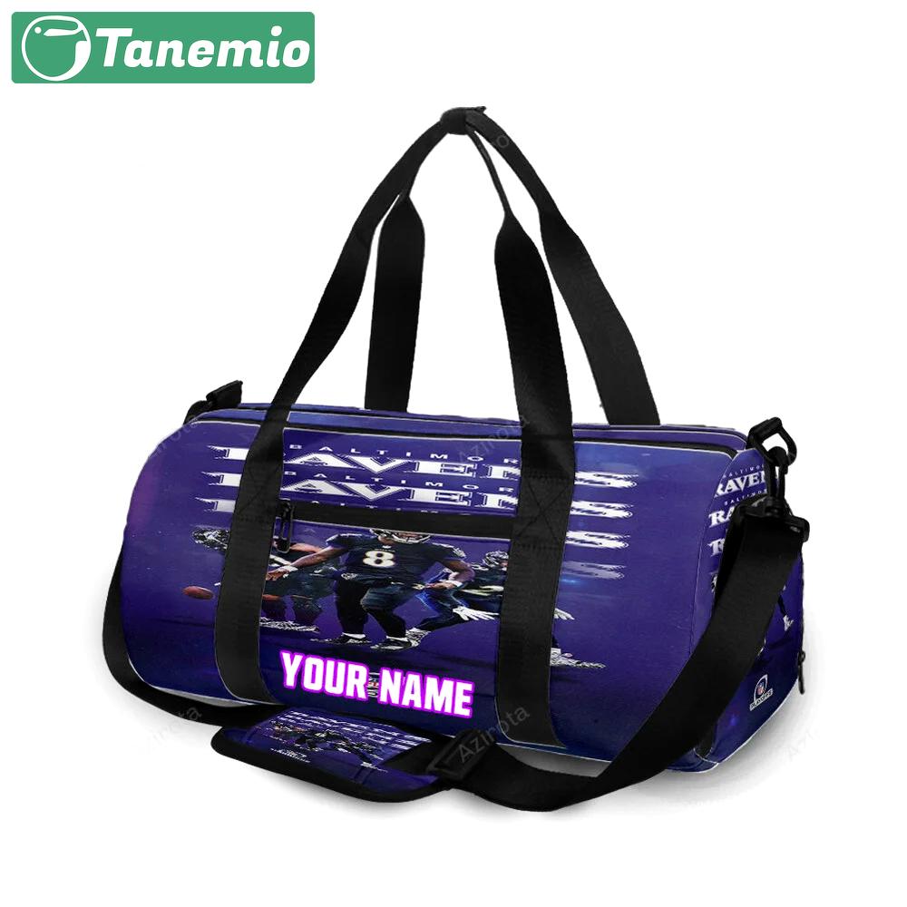 Baltimore ravens team6 personalized name travel bag gym bag 792 Travel Bag