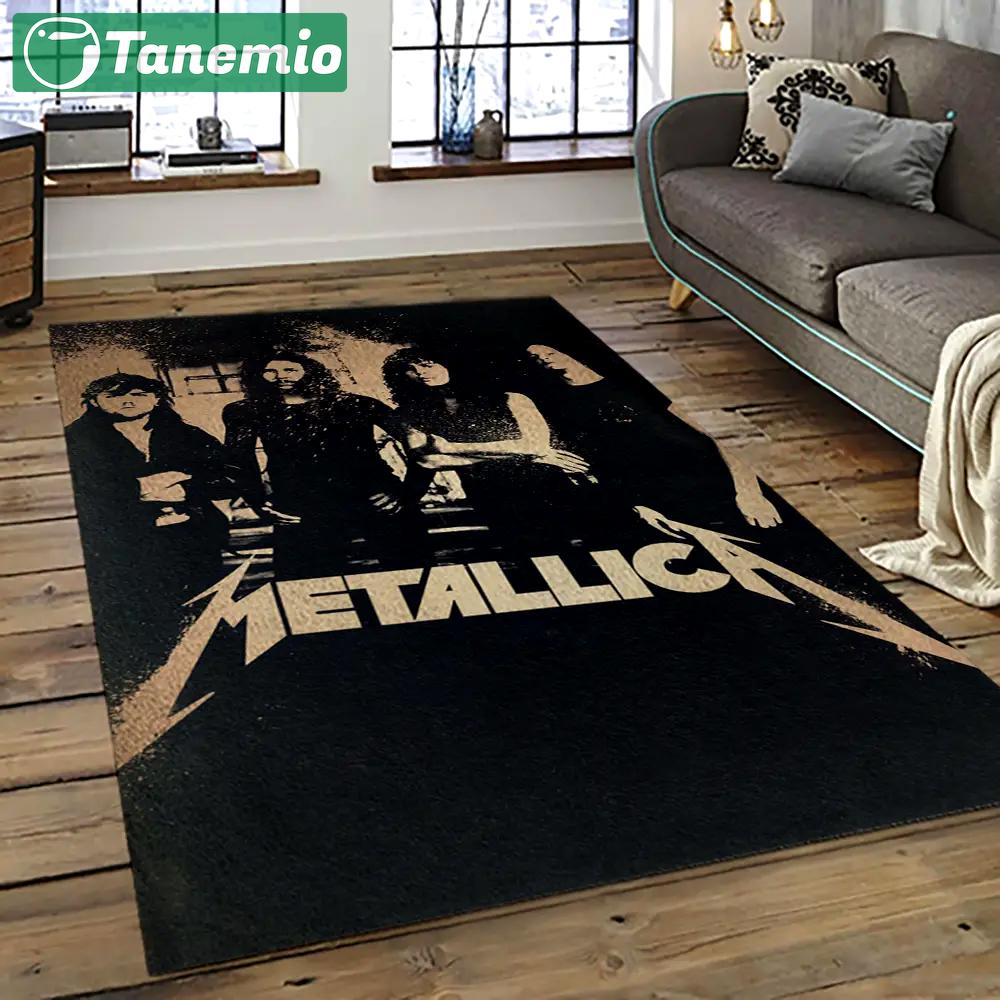 Band metallica music carpet rectangle area rug for living room bedroom decor ma28 Rectangle Rug