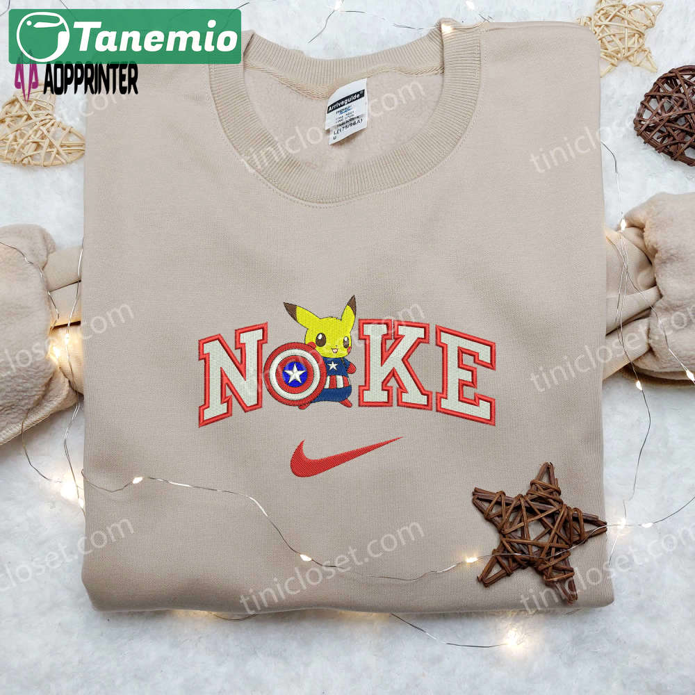 Baseball classic cap men hattain pikachu x nike embroidered shirt – premium pokemon nike shirt Embroidered Shirt